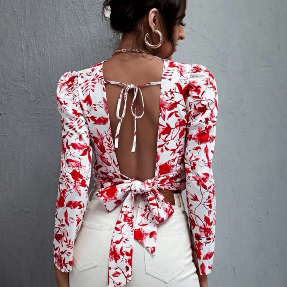 SHEIN open back blouse - Picture 3 of 3
